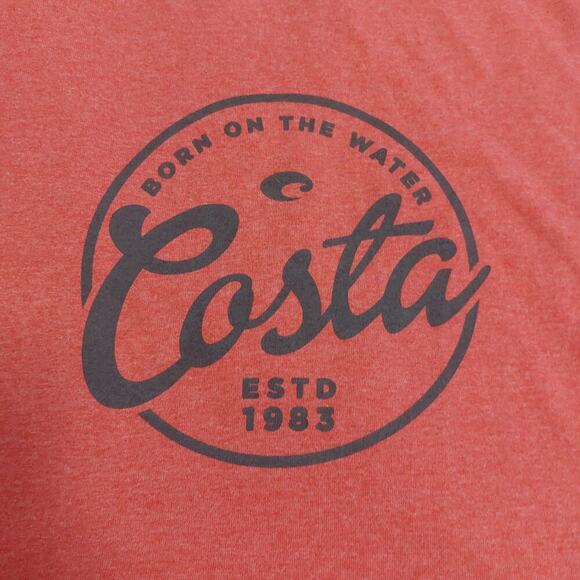 Costa Men's tshirt Size XL Red Born of the Water nautical Coastal - Picture 4 of 7